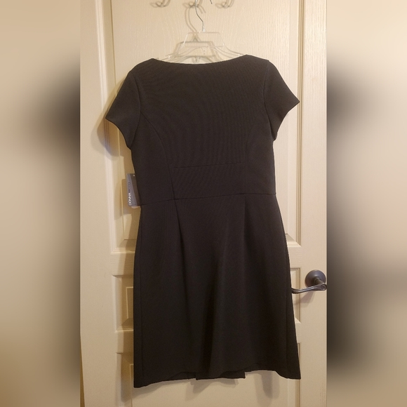 Black Donna Rico Zip Front Dress Size 10 - Picture 3 of 11